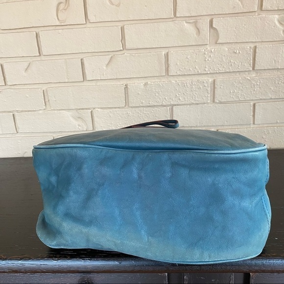 NWT Marc Jacobs Moto Purse Hopper Green Italian Leather Handbag NEW $498 Large - Picture 9 of 14